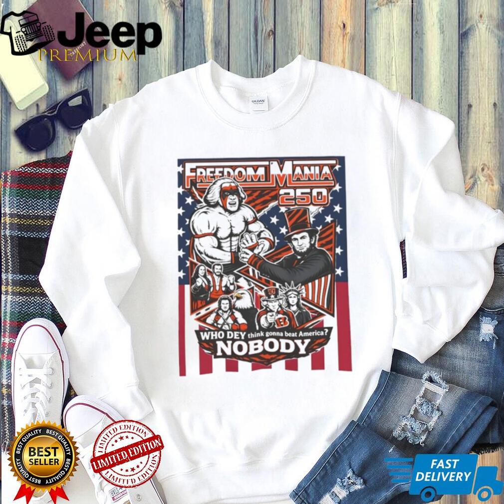 Freedom Mania 250 Ultimate Warrior Patriotic T Shirt Freedom Mania 250 Ultimate Warrior Patriotic T Shirt