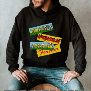 Friends Family Football Forever Retro Cartoon Style Sport T Shirt