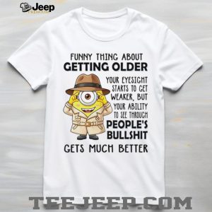 Funny Getting Older Eyesight Detective Graphic Cartoon T Shirt