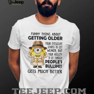 Funny Getting Older Eyesight Detective Graphic Cartoon T Shirt