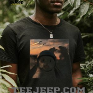 Funny Pilot Cat vs Godzilla and Kong Epic Battle T Shirt