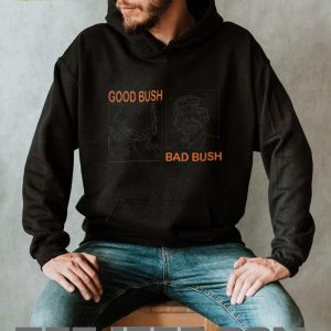 Funny Political Parody Good Bush Bad Bush Retro Graphic T Shirt