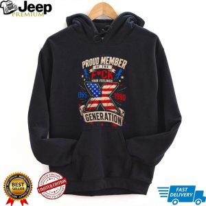 Generation X Proud Member American Flag Patriotic T Shirt