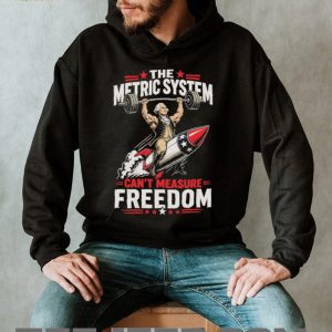 George Washington Metric System Can't Measure Freedom Rocket T Shirt
