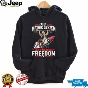George Washington Metric System Can't Measure Freedom Rocket T Shirt