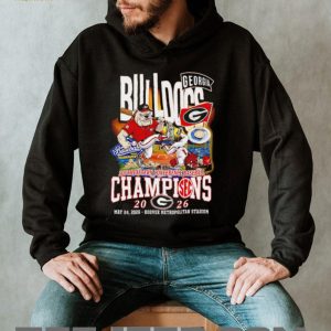 Georgia Bulldogs 2026 SEC Baseball Champions Mascot T Shirt