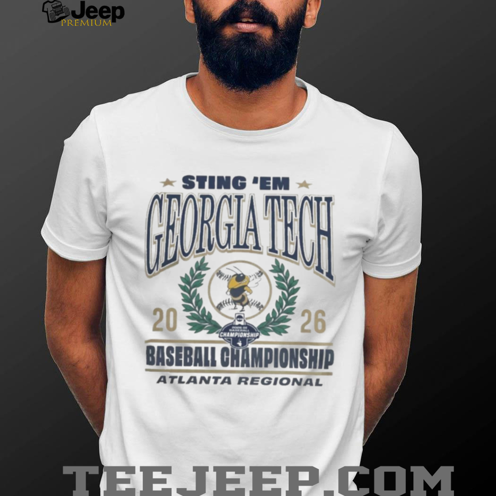Georgia Tech Yellow Jackets Baseball Atlanta Regional Laurel Wreath Shirt Georgia Tech Yellow Jackets Baseball Atlanta Regional Laurel Wreath Shirt