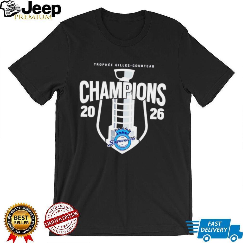 Gilles Courteau Trophy 2026 Champions Hockey T Shirt Gilles Courteau Trophy 2026 Champions Hockey T Shirt
