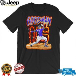 Goodman 15 Baseball Batter Flame T Shirt