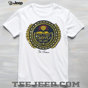 Got That Dawg In Me Bulldog Gold Crest T Shirt