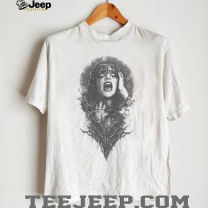 Gothic Horror Screaming Woman Thorn Crown Dark Art T Shirt