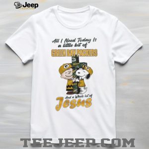 Green Bay Packers Charlie Brown Snoopy Faith Jesus T Shirt