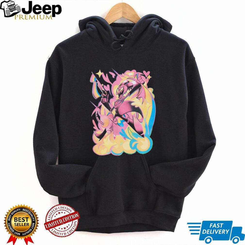 Helluva Boss Striker Fan Art Neon Aesthetic Graphic T Shirt Helluva Boss Striker Fan Art Neon Aesthetic Graphic T Shirt