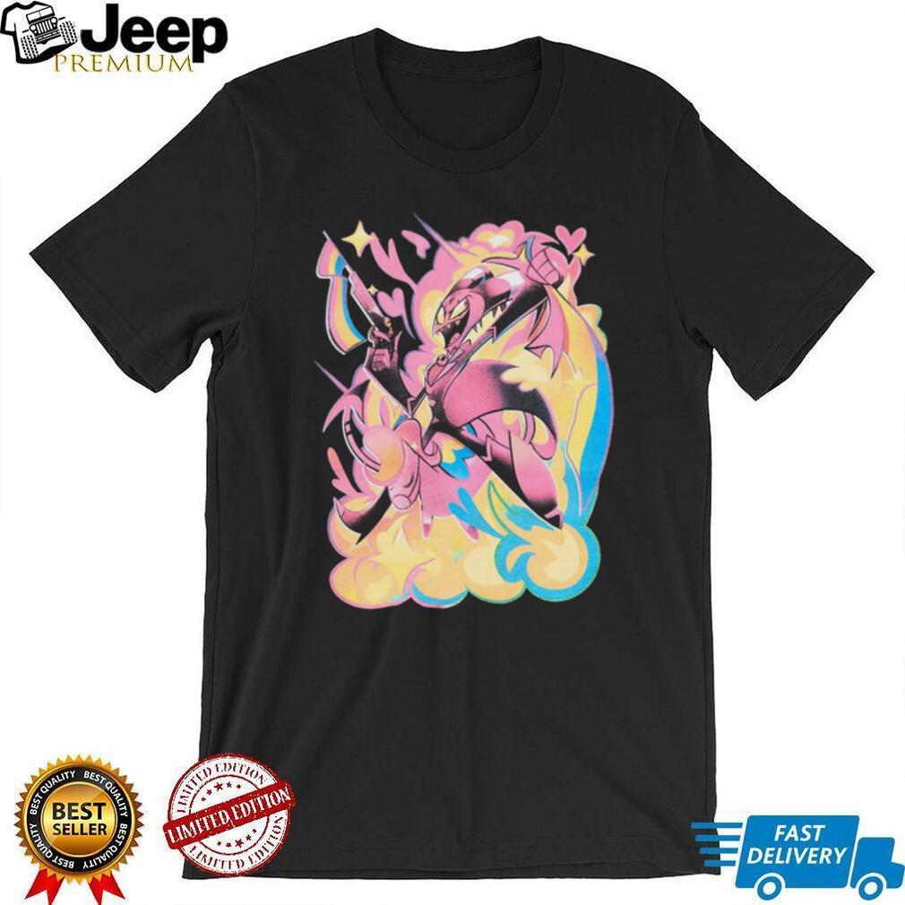 Helluva Boss Striker Fan Art Neon Aesthetic Graphic T Shirt Helluva Boss Striker Fan Art Neon Aesthetic Graphic T Shirt