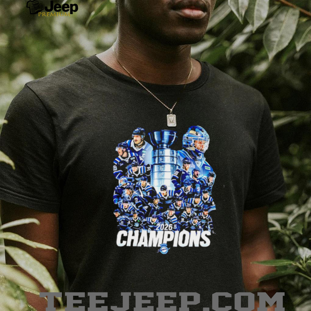 Hockey Champions 2026 Ice Trophy Team Graphic T Shirt Hockey Champions 2026 Ice Trophy Team Graphic T Shirt
