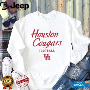 Houston Cougars Football Script Logo Collegiate Athletics T Shirt