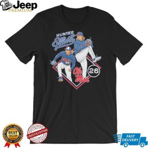 Hunter Elliott Ole Miss Baseball Star T Shirt