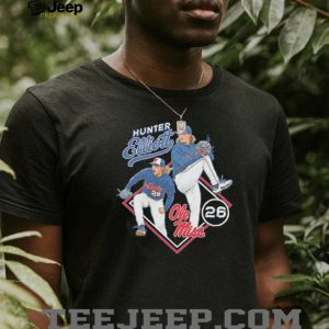 Hunter Elliott Ole Miss Baseball Star T Shirt