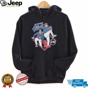 Hunter Elliott Ole Miss Baseball Star T Shirt