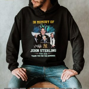 In Memory Of John Sterling 1938 2026 Yankees Broadcaster Thank You T Shirt