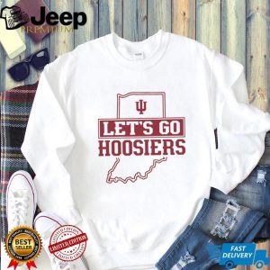 Indiana Hoosiers Let’s Go State Map Basketball Fan T Shirt Indiana Hoosiers Let’s Go State Map Basketball Fan T Shirt