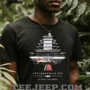 Indianapolis 500 Racing Track Finish Line Tag Heuer Speed Graphic T Shirt