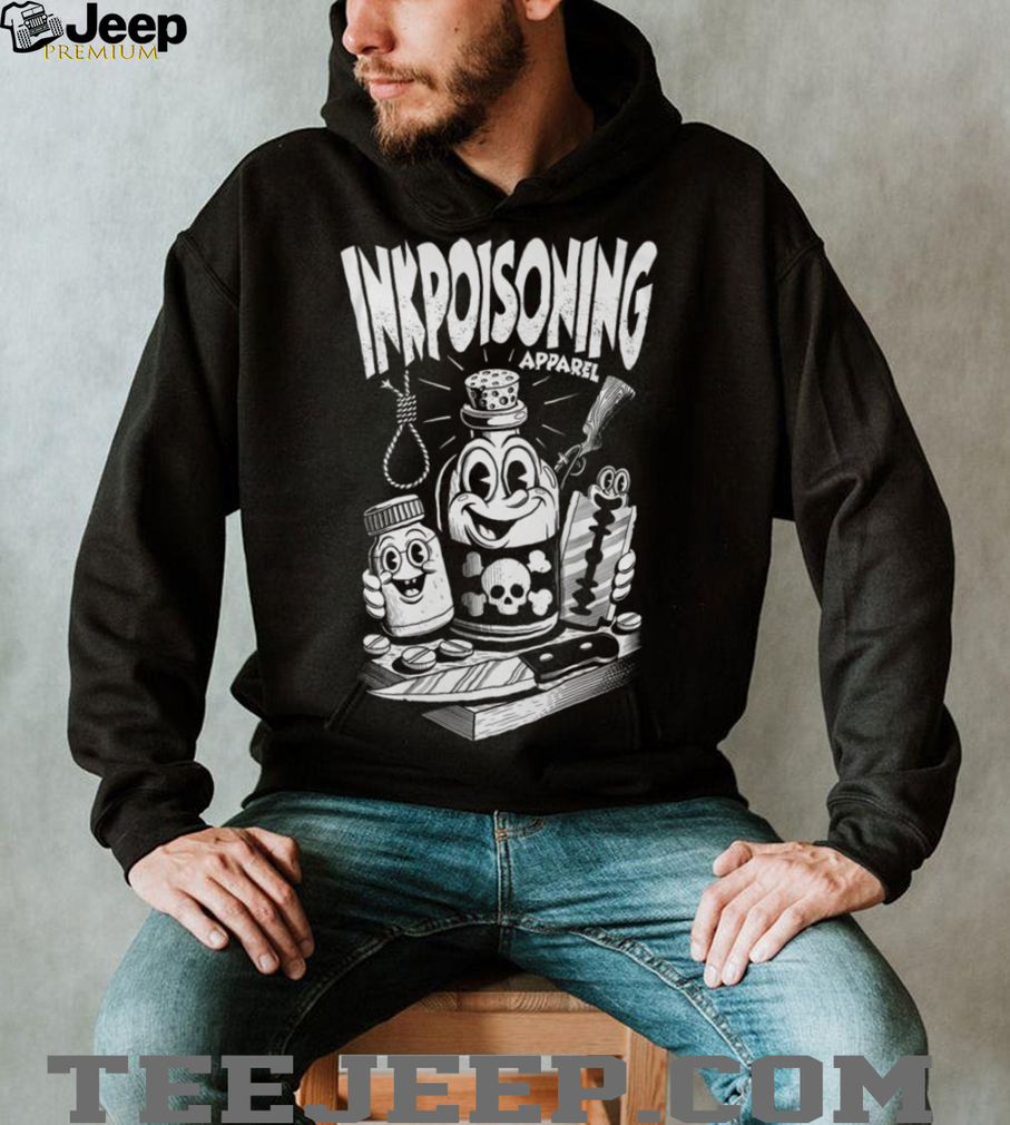 Inkpoisoning Apparel Vintage Cartoon Poison Bottle Graphic T Shirt Inkpoisoning Apparel Vintage Cartoon Poison Bottle Graphic T Shirt
