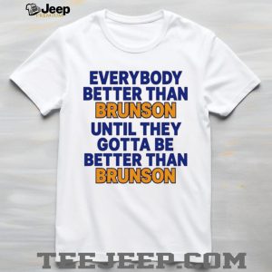 Jalen Brunson Motivational Quote New York Basketball Fan T Shirt