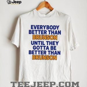 Jalen Brunson Motivational Quote New York Basketball Fan T Shirt