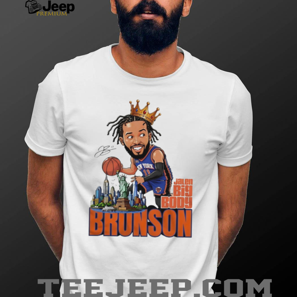 Jalen Brunson New York Knicks big body crown graphic shirt Jalen Brunson New York Knicks big body crown graphic shirt