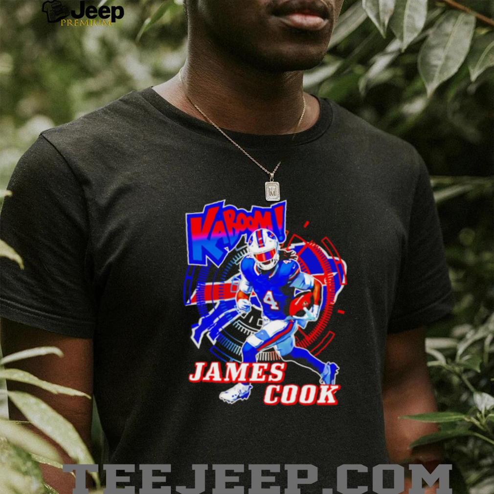 James Cook Buffalo Football Kaboom Graphic T Shirt James Cook Buffalo Football Kaboom Graphic T Shirt