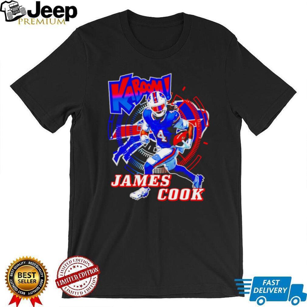 James Cook Buffalo Football Kaboom Graphic T Shirt James Cook Buffalo Football Kaboom Graphic T Shirt