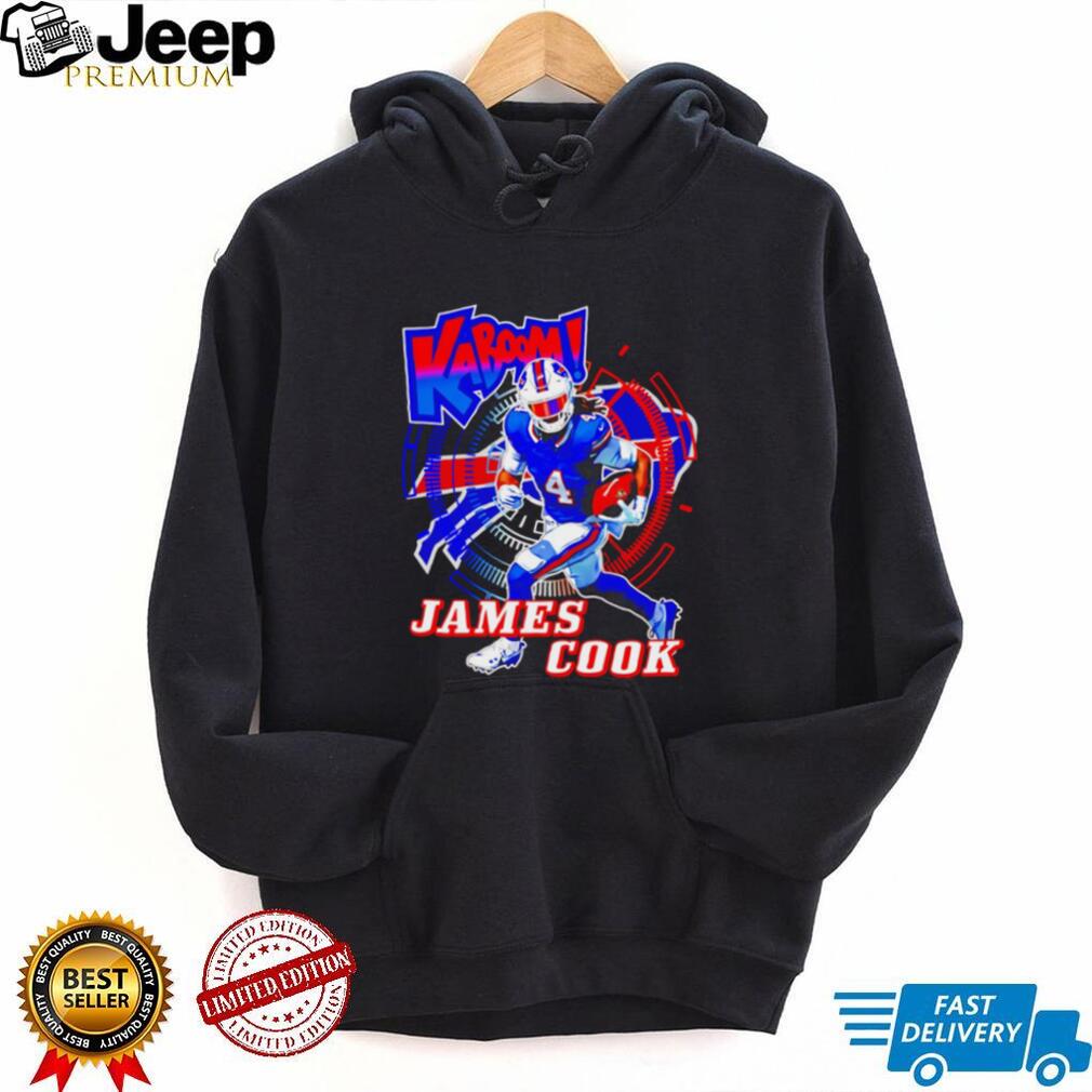 James Cook Buffalo Football Kaboom Graphic T Shirt James Cook Buffalo Football Kaboom Graphic T Shirt