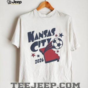 Kansas City 2026 Soccer Missouri State Map Graphic T Shirt