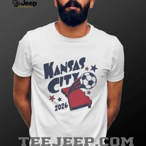 Kansas City 2026 Soccer Missouri State Map Graphic T Shirt