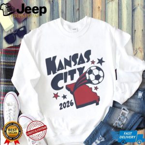 Kansas City 2026 Soccer Missouri State Map Graphic T Shirt