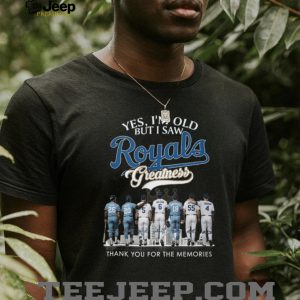 Kansas City Baseball Legends Greatness Thank You Memories T Shirt