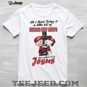 Kansas City Chiefs Charlie Brown Snoopy Faith Jesus T Shirt