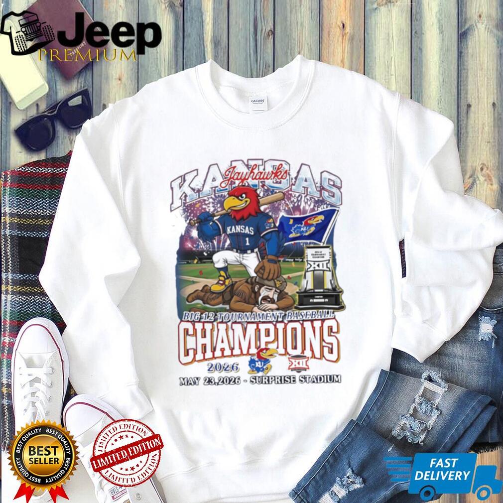 Kansas Jayhawks big 12 Tournament Baseball Champions May 23 2026 shirt Kansas Jayhawks big 12 Tournament Baseball Champions May 23 2026 shirt