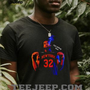 Karl Anthony Towns New York 32 Cigar Smoking Basketball Shirt