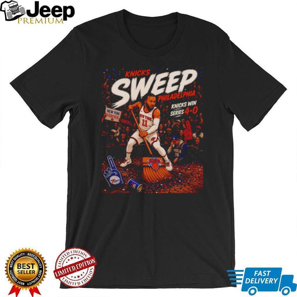 Knicks Sweep Philadelphia 4 0 T Shirt Jalen Brunson Playoff Victory Knicks Sweep Philadelphia 4 0 T Shirt Jalen Brunson Playoff Victory