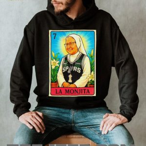 La Monjita San Antonio Spurs Nun Lottery Card Graphic T Shirt