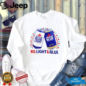 Labatt Blue Light Red Light And Blue Beer Summer Drinking Graphic T Shirt Labatt Blue Light Red Light And Blue Beer Summer Drinking Graphic T Shirt