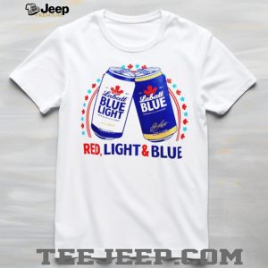 Labatt Blue Light Red Light And Blue Beer Summer Drinking Graphic T Shirt