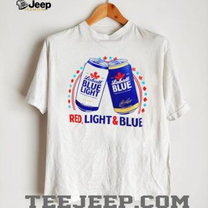 Labatt Blue Light Red Light And Blue Beer Summer Drinking Graphic T Shirt