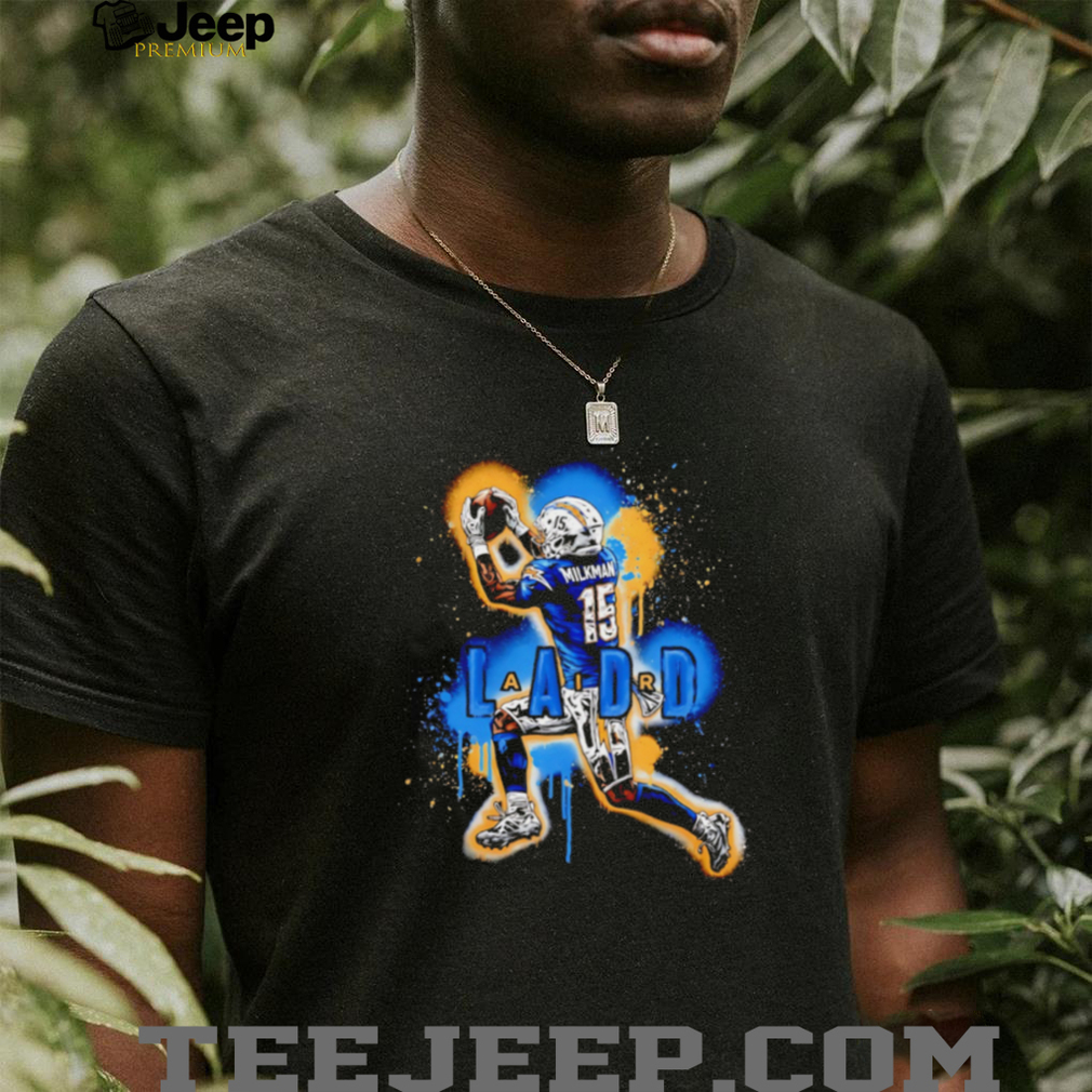 Ladd McConkey Milkman Los Angeles Football T Shirt Ladd McConkey Milkman Los Angeles Football T Shirt