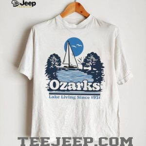 Lake Ozarks Living Since 1931 Vintage Sailboat Graphic T Shirt