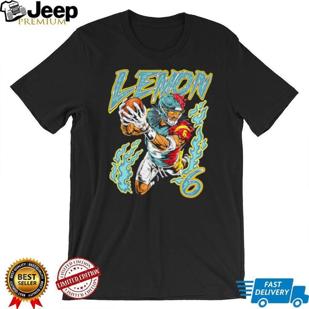 Lemon 6 Football Player Flame Neon Athletic T Shirt Lemon 6 Football Player Flame Neon Athletic T Shirt