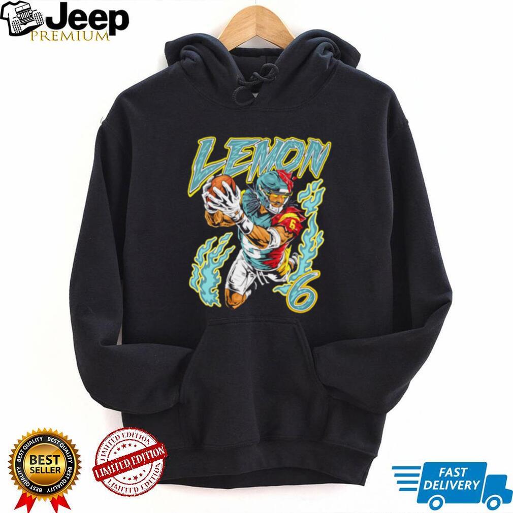 Lemon 6 Football Player Flame Neon Athletic T Shirt Lemon 6 Football Player Flame Neon Athletic T Shirt