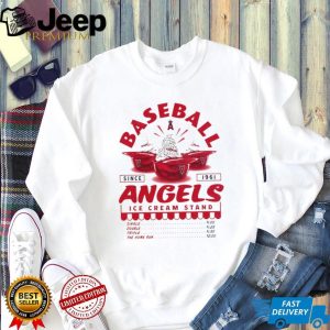 Los Angeles Angels Ice Cream Stand Vintage Baseball Logo T Shirt Los Angeles Angels Ice Cream Stand Vintage Baseball Logo T Shirt
